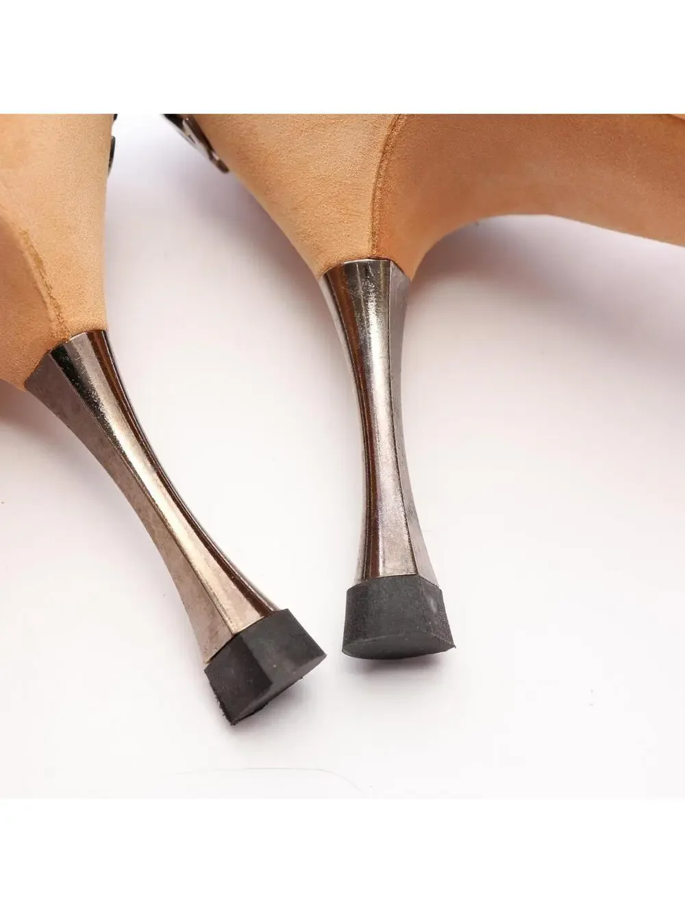 Chanel Lace Up Mule Heels Shoes #38 #360106C44B